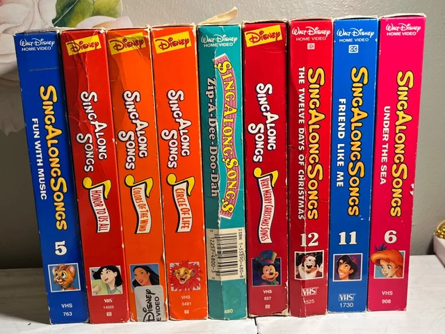 DISNEY SING ALONG Songs VHS Lot (9) $42.28 - PicClick CA