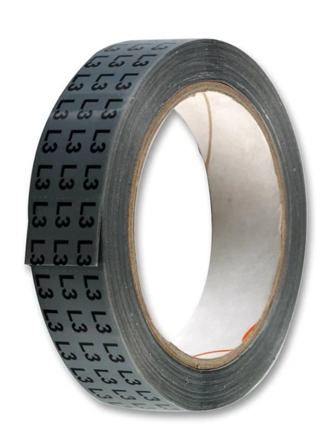 PRO POWER - Cable Identification Tape L3 Grey 25mm x 33m
