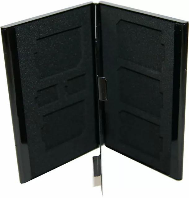 6in1 Aluminum Black Box SD/SDHC/SDXC/MMC Memory Card Case Holder Protector UK