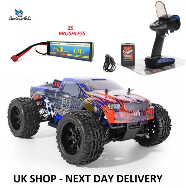 HSP BRUSHLESS RC Car 2S LIPO 1:10th Scale Remote Control Truck With with Battery