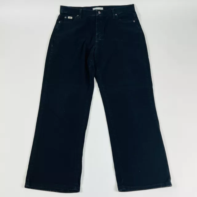 LEE RELAXED STRAIGHT Leg At Waist Womens Jeans Size 14 Short Black ...