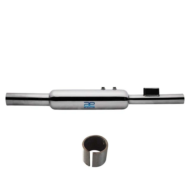Short Bottle Empty Silencer Exhaust + Bush Fits Royal Enfield Classic 350 @Vi