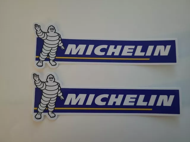 2 Adesivi Sticker Tuning Michelin Pneumatici GT Autosport Motosport Racing