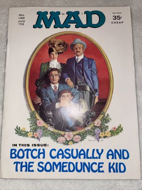 MAD MAGAZINE  JULY 1970  #136 Comics, Good Condition!