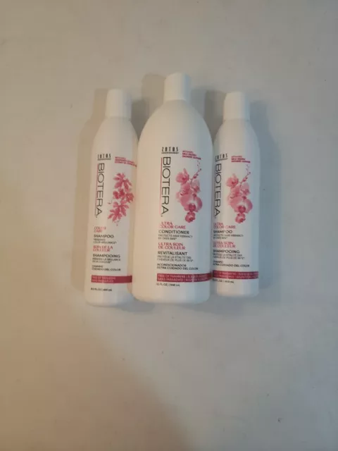 Zotos Biotera Ultra Color Care Shampoo Conditioner Bottles