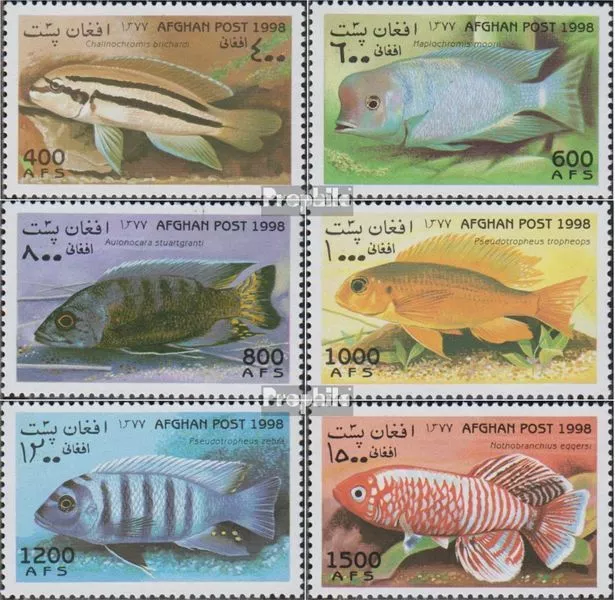 Afghanistan 1805-1810 (kompl.Ausg.) postfrisch 1998 Fische