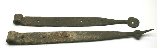Primitive Upstate NY New York Barn Door Hinge Hardware Parts 15" to 26" Decor 4