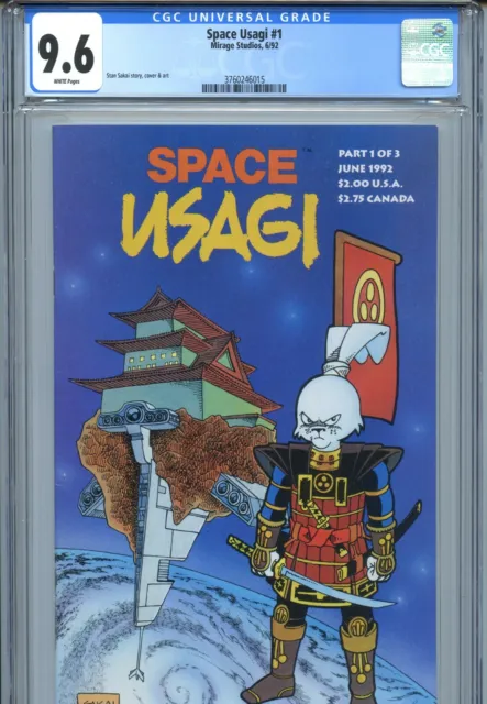 Space Usagi #1 CGC 9.6 / Stan Sakai / Usagi Yojimbo / TMNT (Mirage, 1992)