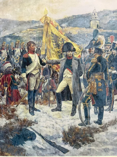 Napoleon Awarding The Legion Of Honour. Mounted Print 20x16