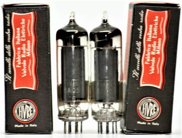 el90 6aq5 tube NOS Fivre Italy pair tubes NIB valve 6005 1950's power tubes amp 3