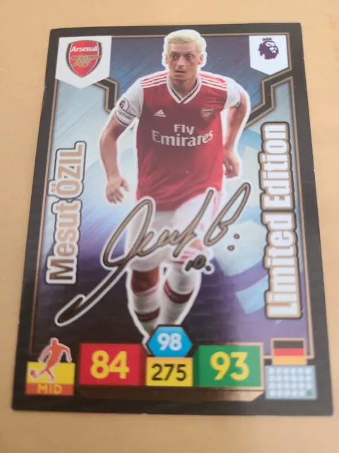 PANINI ADRENALYN XL PREMIER LEAGUE 2019/20 MESUT OZIL LIMITIERTE EDITION signiert