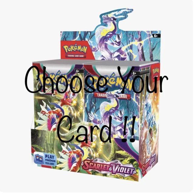 Choose Your Card from Pokemon Scarlet & Violet Base Set ! DR/UR/IR/SIR/HR Only!