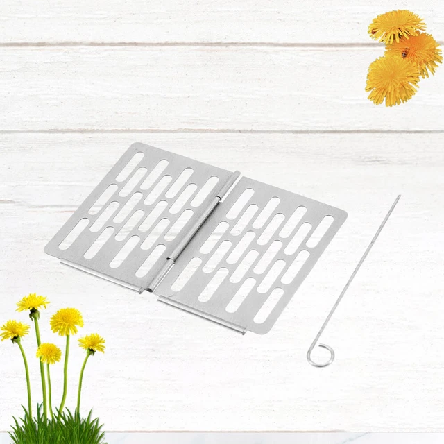 1-teiliger Holzkohlegrill Edelstahl-Grillrost Mini Faltbarer Grill Grill
