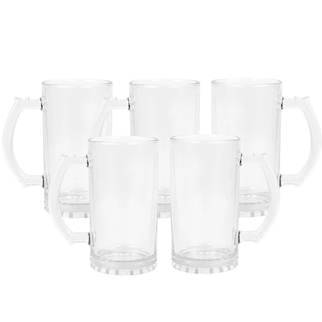 USA 24pcs 16oz Transparent Beer Mug Beer Glass Sublimation Blank Thick Material