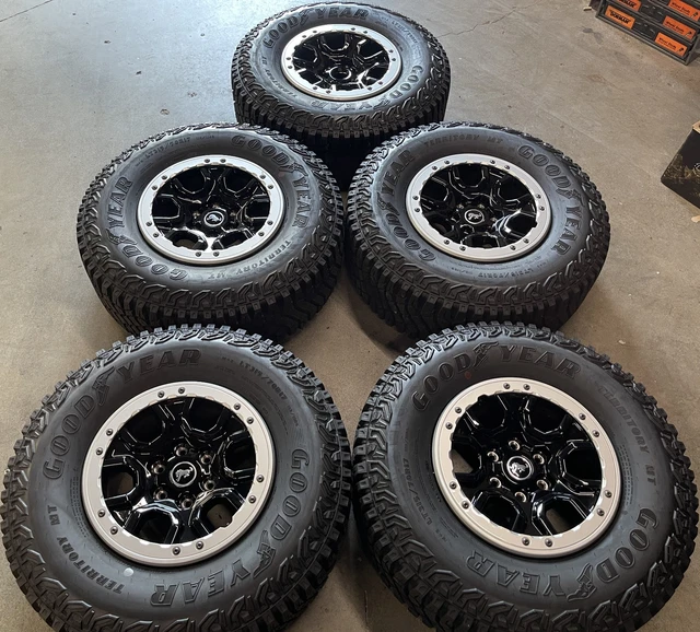 FIVE 2024 FORD Bronco Badlands Factory 17 Wheels Tires Oem Bead Lock