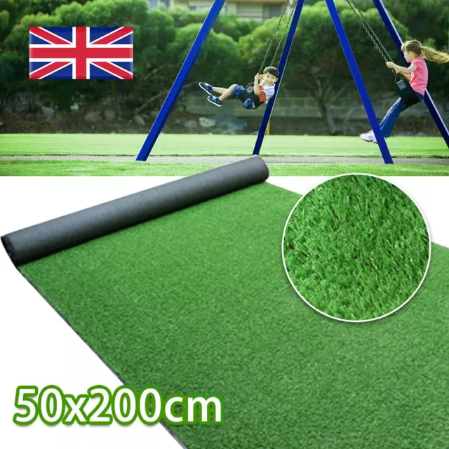 10mm Artificial Grass Garden Turf Offcut Roll End Realistic Lawn Fake Mat Carpet