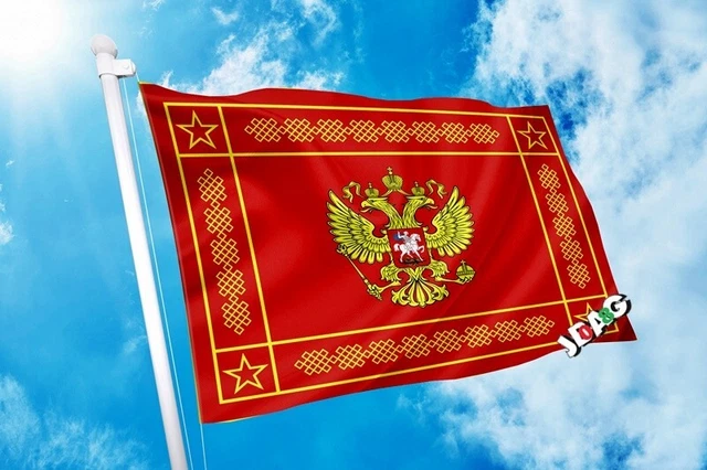 Drapeau National De La Fédération De Russie 3D Render, Drapeau