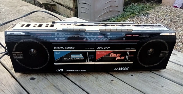 Poste radio cassette vintage Hitachi TRK W1 Ghettoblaster boombox k7 - Photo, au