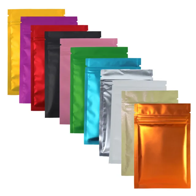 New Flat Clear/Silver/Colored Mylar QuickQlick™ Bags Variety Colors (8.5x13cm)