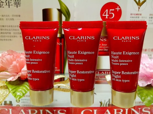 30%OFF Clarins Super Restorative Night Cream ◆5mLX6◆ No Box ☾Reduces Age Spots☽