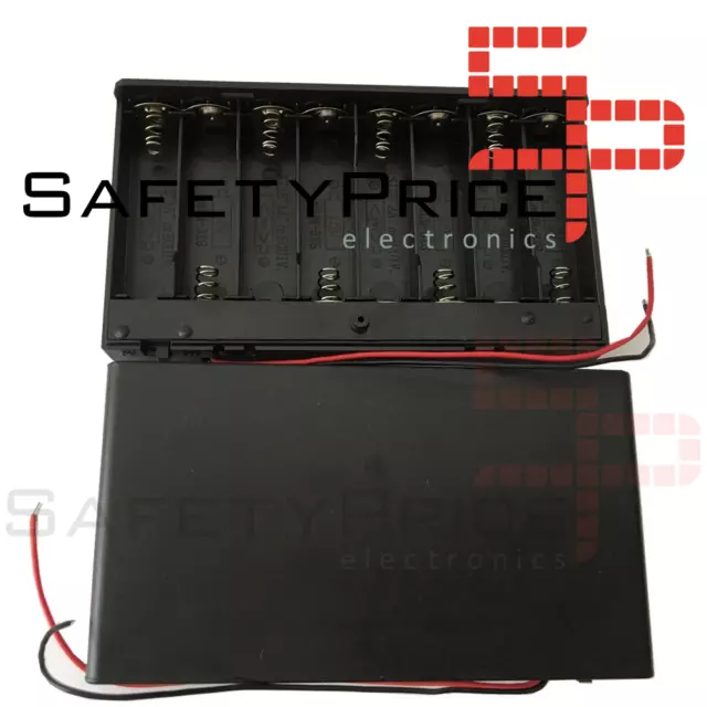 Battery holder portapilas porta pilas 2xAA LR06 INTERRUPTOR Y TAPA P307