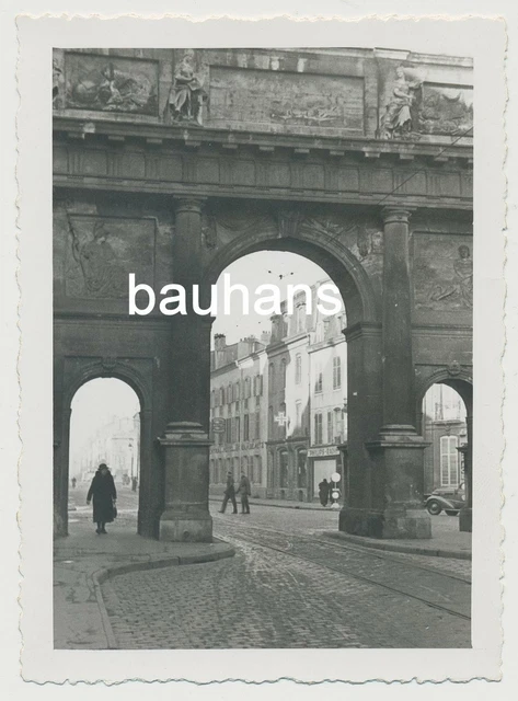 FOTO FRANKREICH NANCY Geschäfte Soldaten 1941 2.WK (3795x) EUR 4,00