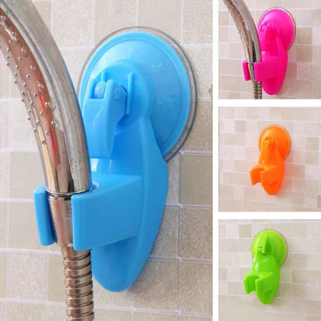 Bathroom Strong Attachable Shower Head Holder Movable Bracket Powerful Suction