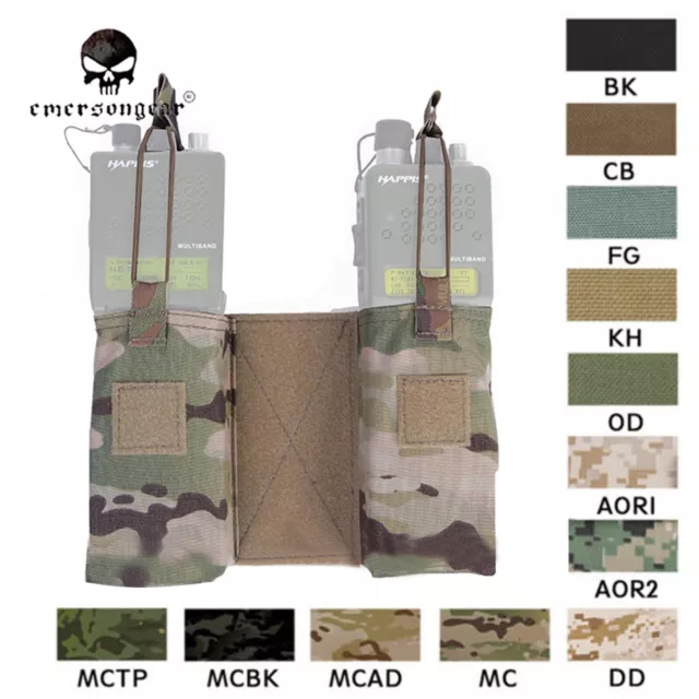Emerson MBITR Radio Pouch Tactical Combat Molle Radio Pouch For JPC AVS Vest