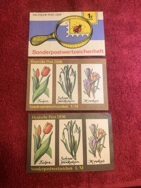 DDR Sondermarken-Heftchen SMHD 43, 44a, b