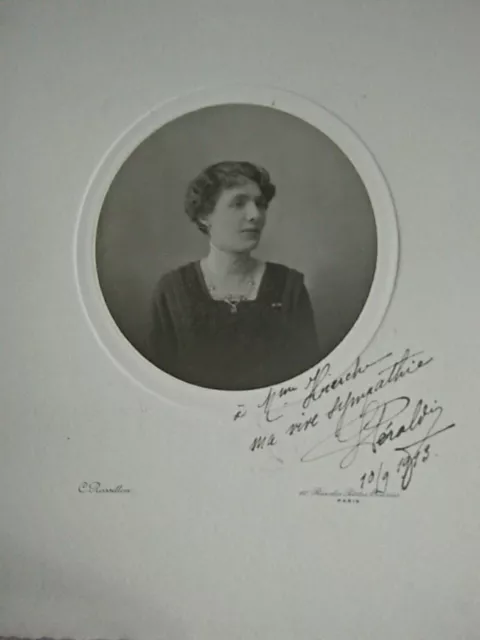 PHOTO ANCIENNE De L.PERALDI SNAPSHOT -costume -mode -coiffure ch.Roussillon 1913