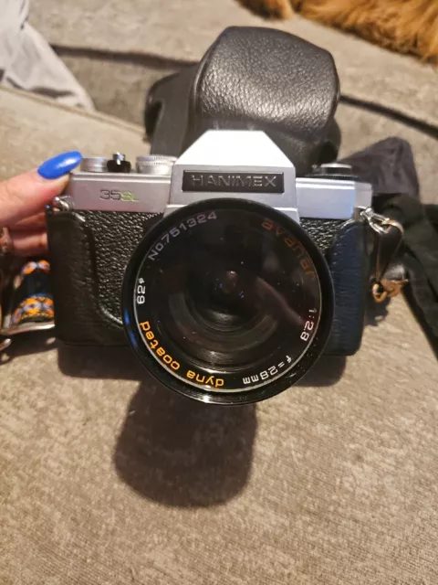 Cámara fotográfica vintage Hanimex 35SL 35 mm con lente buen funcionamiento