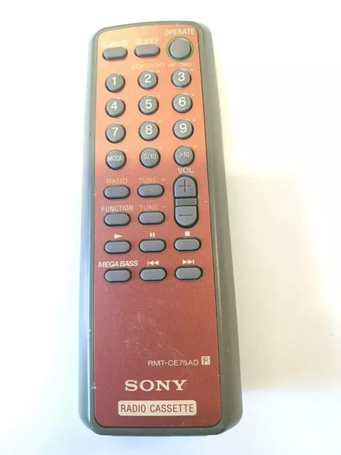 Genuine Original Sony Rmt-Ce75Ad Radio Cassette Remote Control