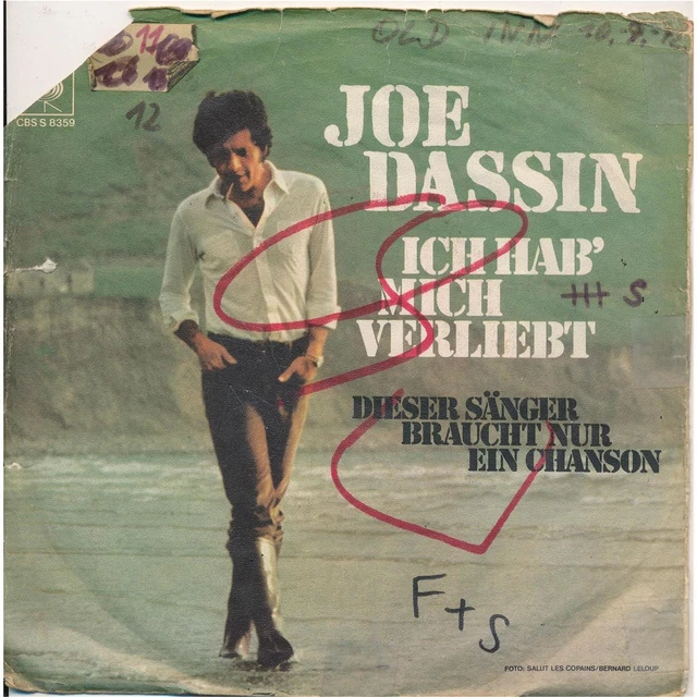 Wir Haben 86 Und Ich Altes Trottelgesicht Hab Mich Verliebt ICH HAB' MICH verliebt - Joe Dassin - CBS Blitzinfo - Single 7" Vinyl