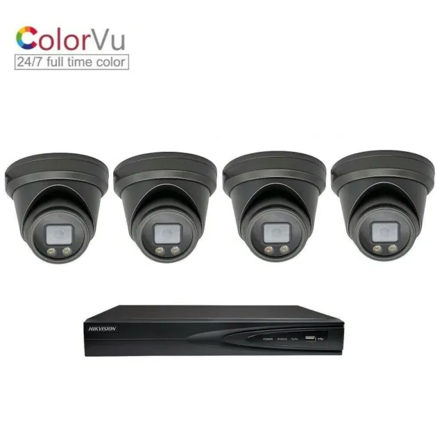 Caméra dôme 4x5MP VAI2347HK ColorVu Color Night Vision + Hikvision 7604NI...