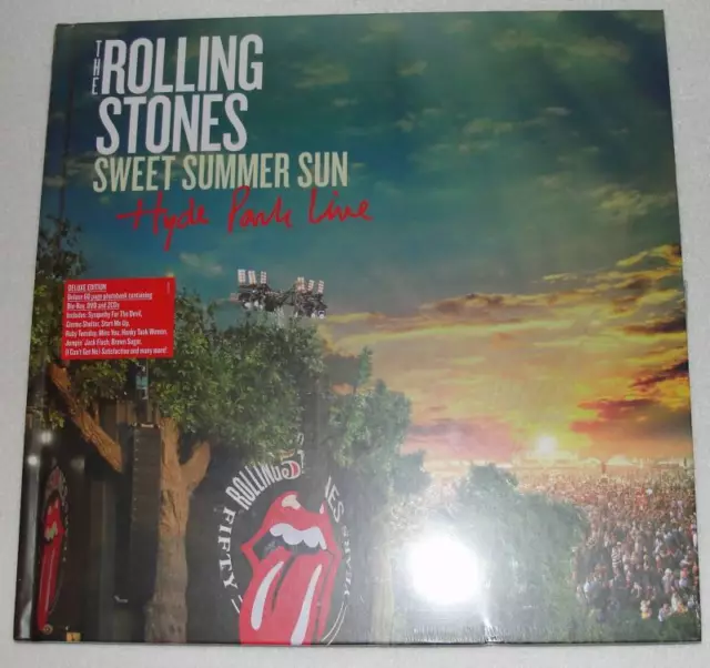 THE ROLLING STONES Sweet Summer Sun Hyde Park Live 2013 Deluxe 2CD DVD Book NEW