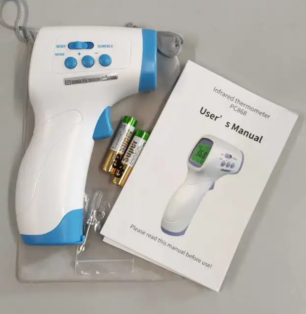 Termómetro digital para fiebre IDOIT, termómetro infrarrojo para frente, cuerpo, canela