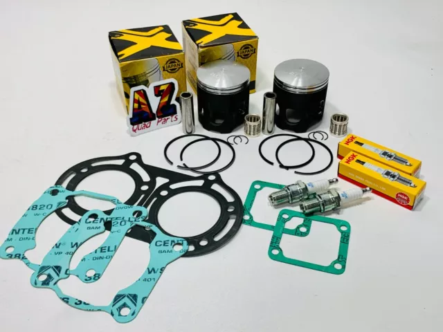 Yamaha Banshee YFZ 350 65mm +1mm Pro X Pistons Piston Set Athena Gaskets Kit NGK