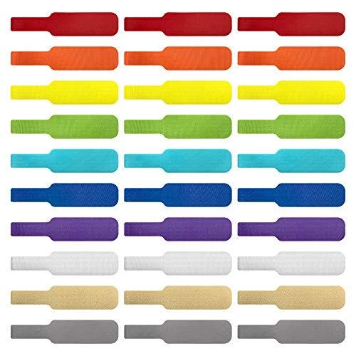 Cable Labels by , Large, Multi-Color  Write On Cord Labels, Wire Labelsn