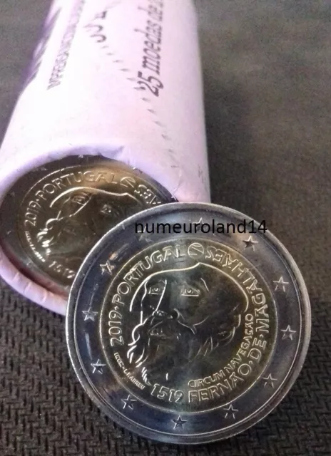 DISPO 2 euro PORTUGAL 2019 Commémo Tour du monde de Magellan. NEUVE.