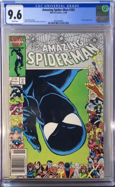 Amazing Spider-Man #282 1986 CGC 9.6 NEWSSTAND!