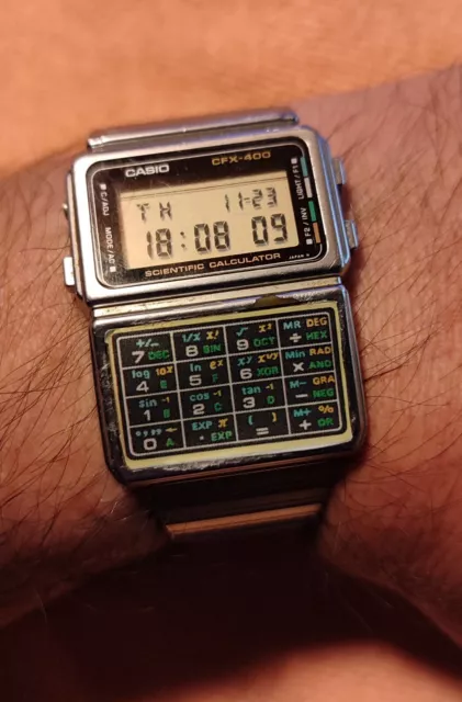 CASIO CFX-400 Scientific Calculator Watch. Vintage