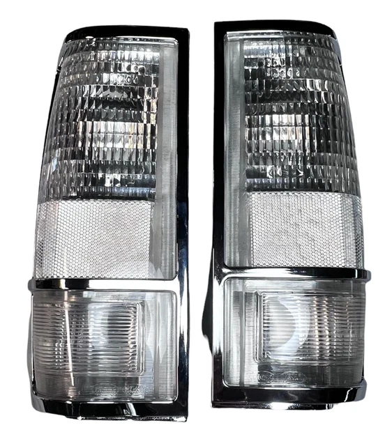 CHEVY TRUCK S10 Blazer Sonoma Clear Tail Light 19831994 Pair W Chrome
