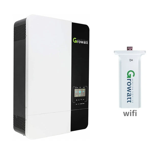 GROWATT SPF5000 ES 5KW 48V Off Grid Solar Inverter In Parallel 220VAC ...