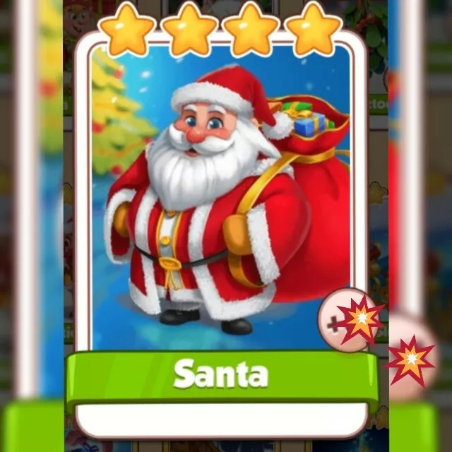 Santa *** Coin Master Game Card. Get card Immediately.