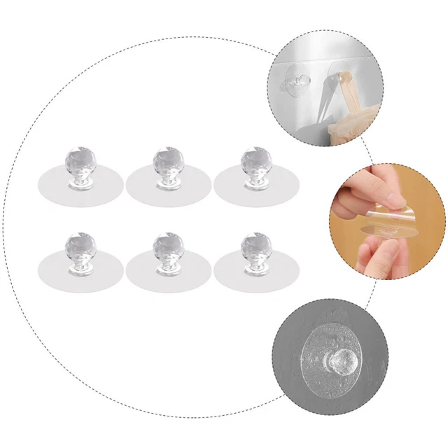 6 Pcs Puller Drawer Knob Handle Knobs Dresser Drawers Adhesive Door Knob 8