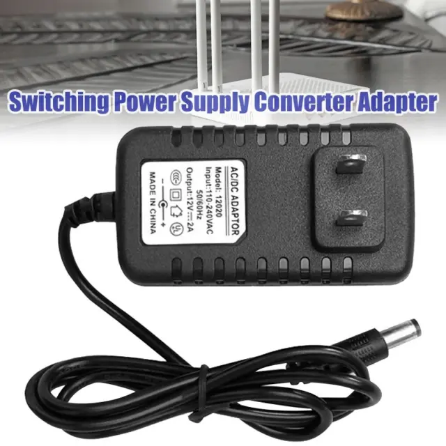 Us Plug Ac 100-240V to Dc 12V 2A Switching Power Supply Converter Adapter Consum