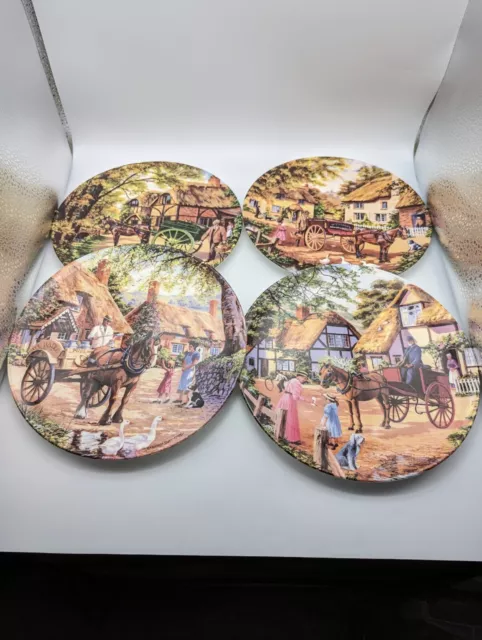 4er Set limitierte Platten Royal Doulton Country Lieferungen Stephen Cummins