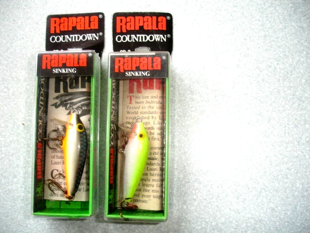2 sconti - Rapala Countdown Minnow - CD03 (CD-3) - SS & SFC - NUOVO CON SCATOLA