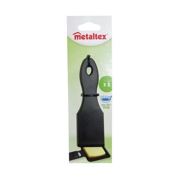 METALTEX - Lot de 6 spatules à raclette en plastique