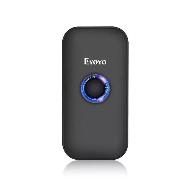 Eyoyo Mini CCD 1D Bluetooth Barcode Scanner & USB Wired & 2.4 Wireless Reader